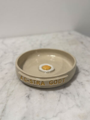 Påske slikskål med tekst