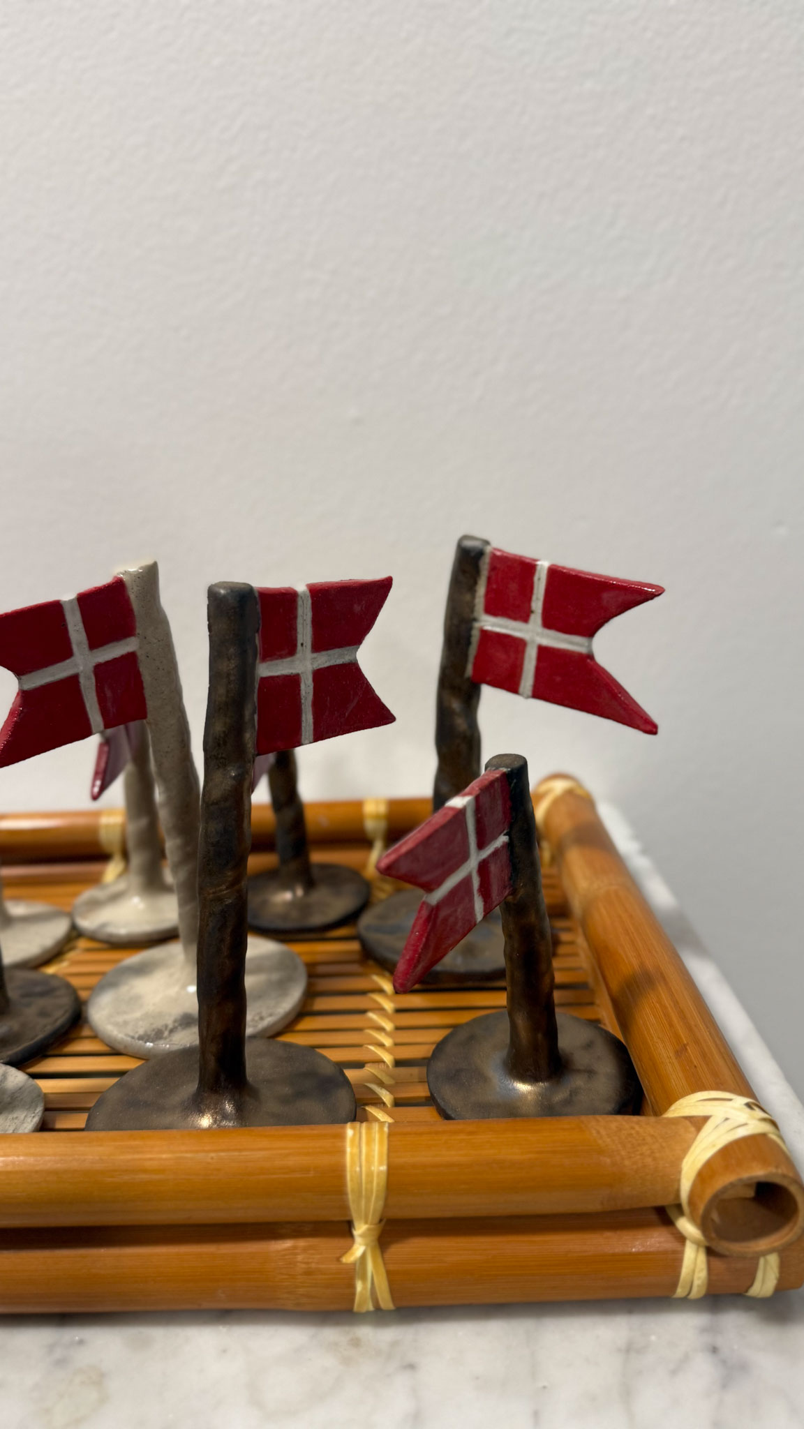 2. sortering - flag med guldeffekt - stor - Billede 3